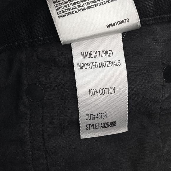 AGOLDE Parker Distressed Cutoff Denim Shorts Women’s Size 24 Zero Black Wash - Picture 4 of 5